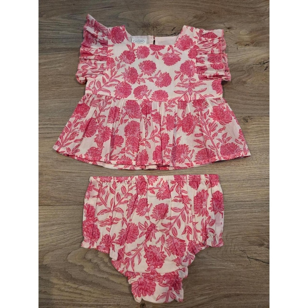 Mud pie baby girl outfit 6-9 mos